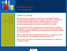 Tablet Screenshot of chemserveinc.com